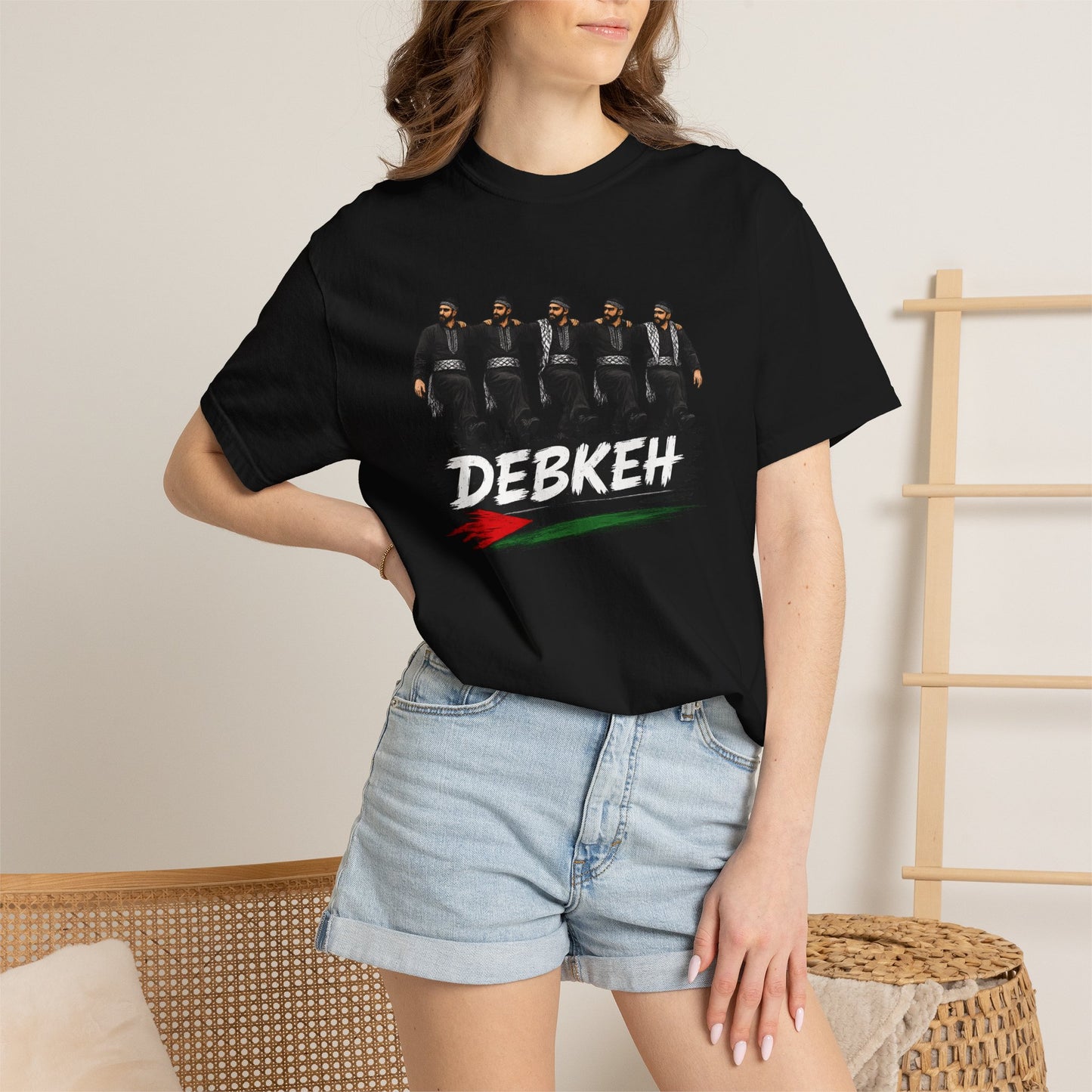 Debkeh Dance T-Shirt — Middle Eastern Folklore Dabke Crew Tee