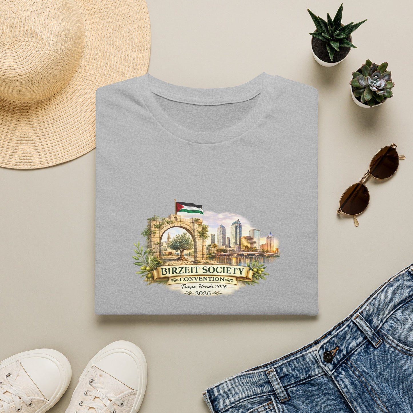 Birzeit Society Convention T-Shirt — Birzeit Skyline Commemorative Shirt