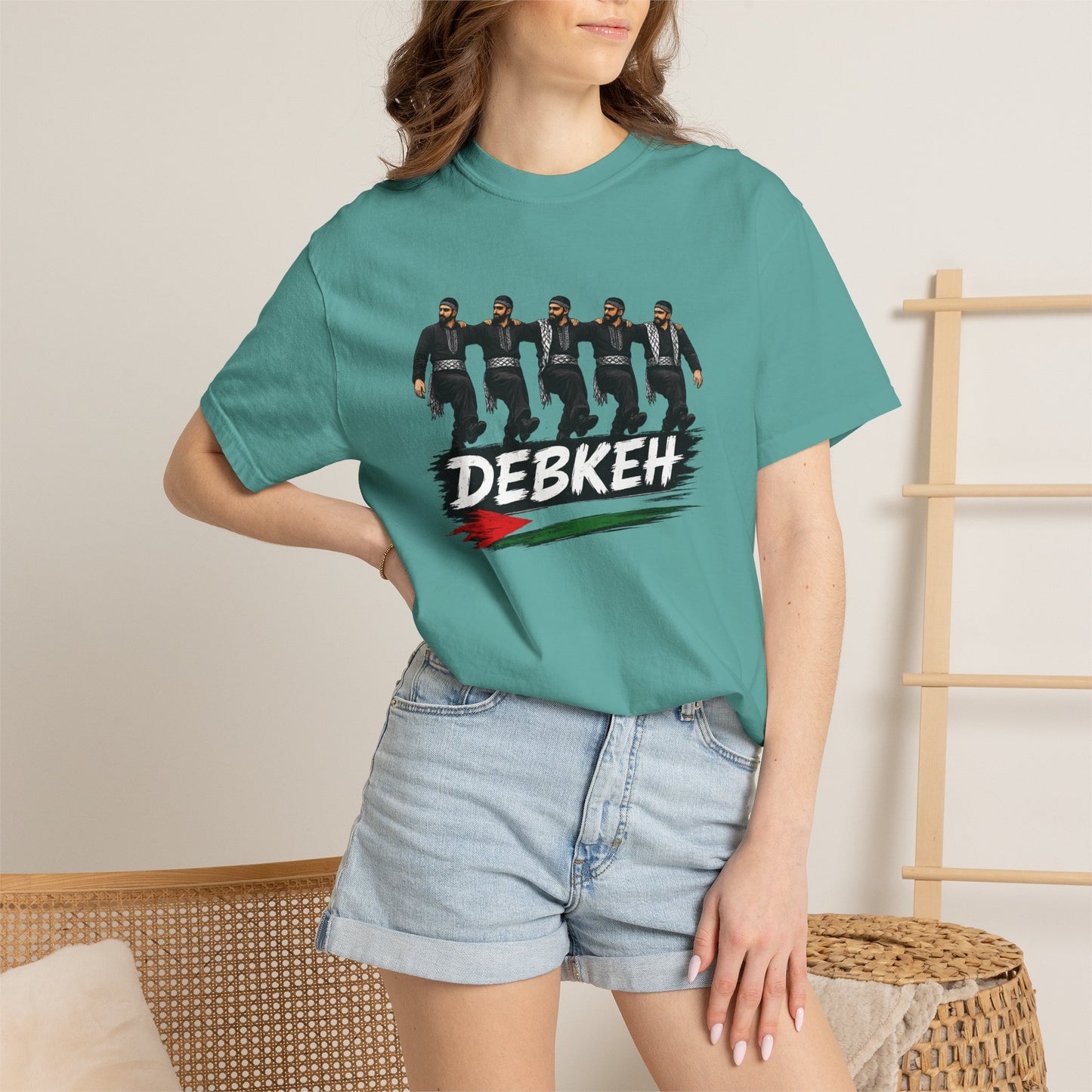 Debkeh Dance T-Shirt — Middle Eastern Folklore Dabke Crew Tee