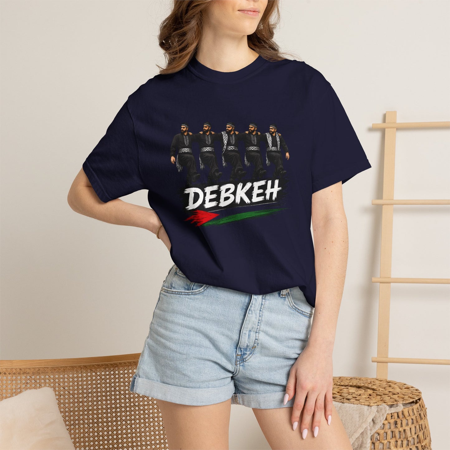 Debkeh Dance T-Shirt — Middle Eastern Folklore Dabke Crew Tee