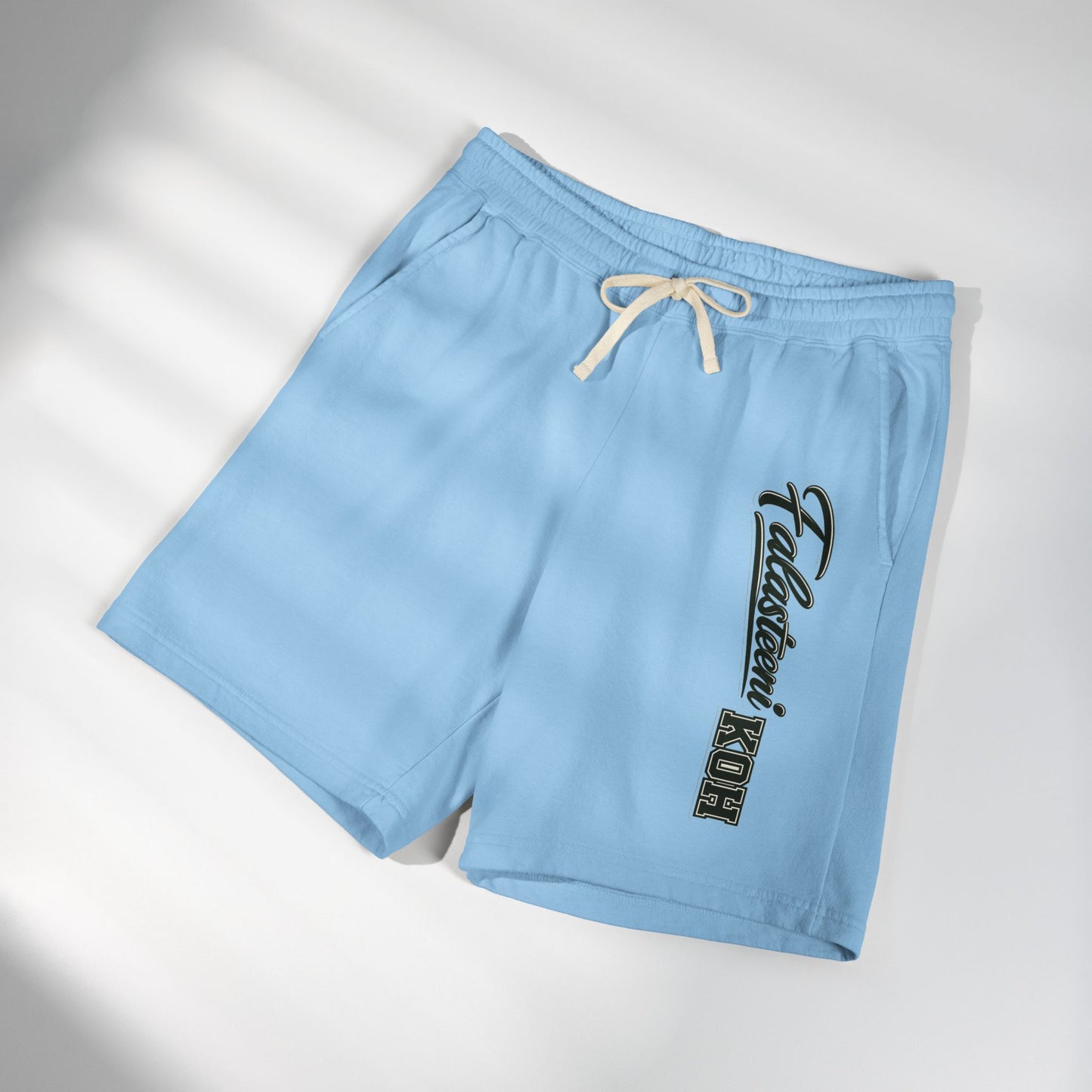 Fleece Sweat Shorts — Vintage Script Side Logo