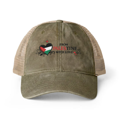 Women's Washed Mesh-Back Cap