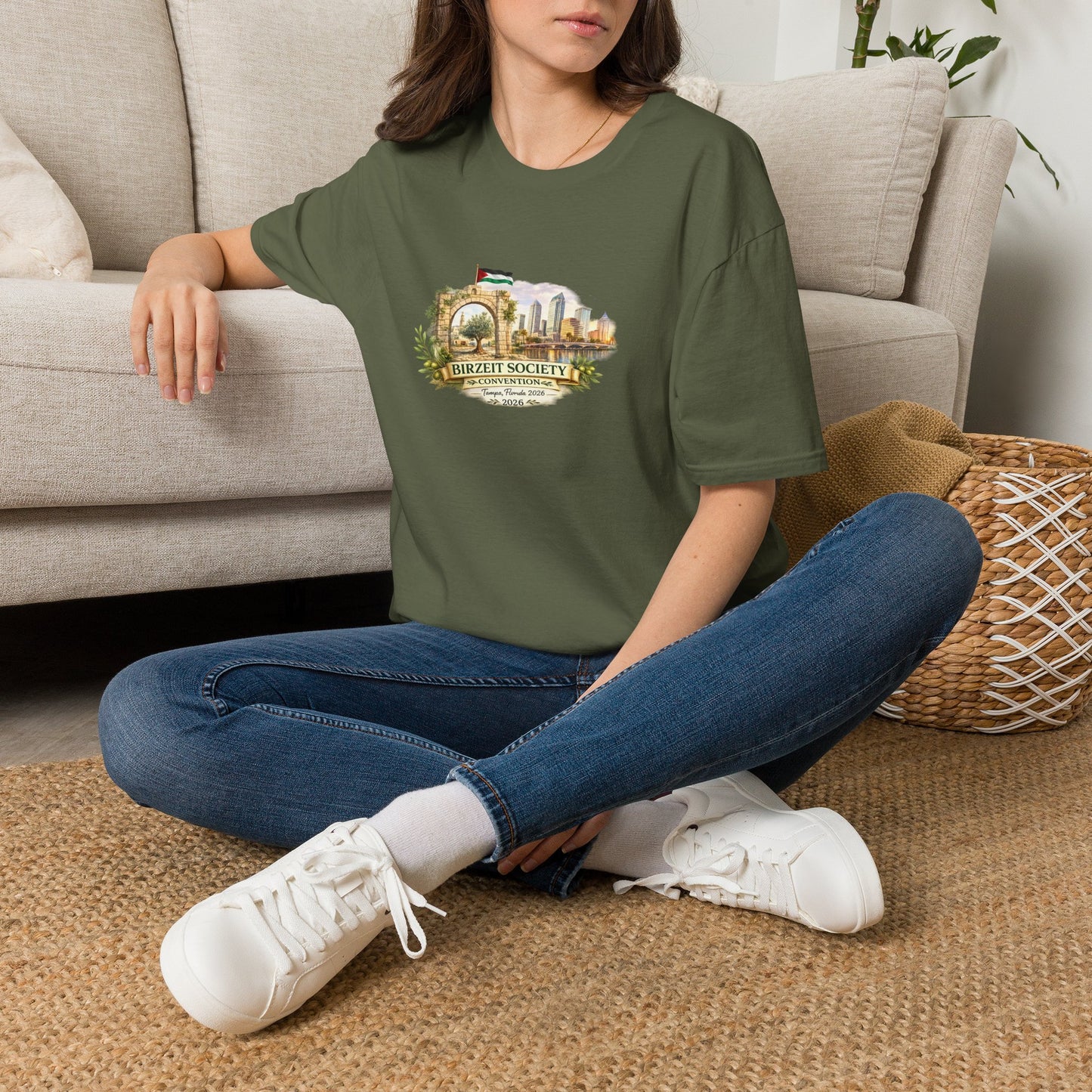 Birzeit Society Convention T-Shirt — Birzeit Skyline Commemorative Shirt