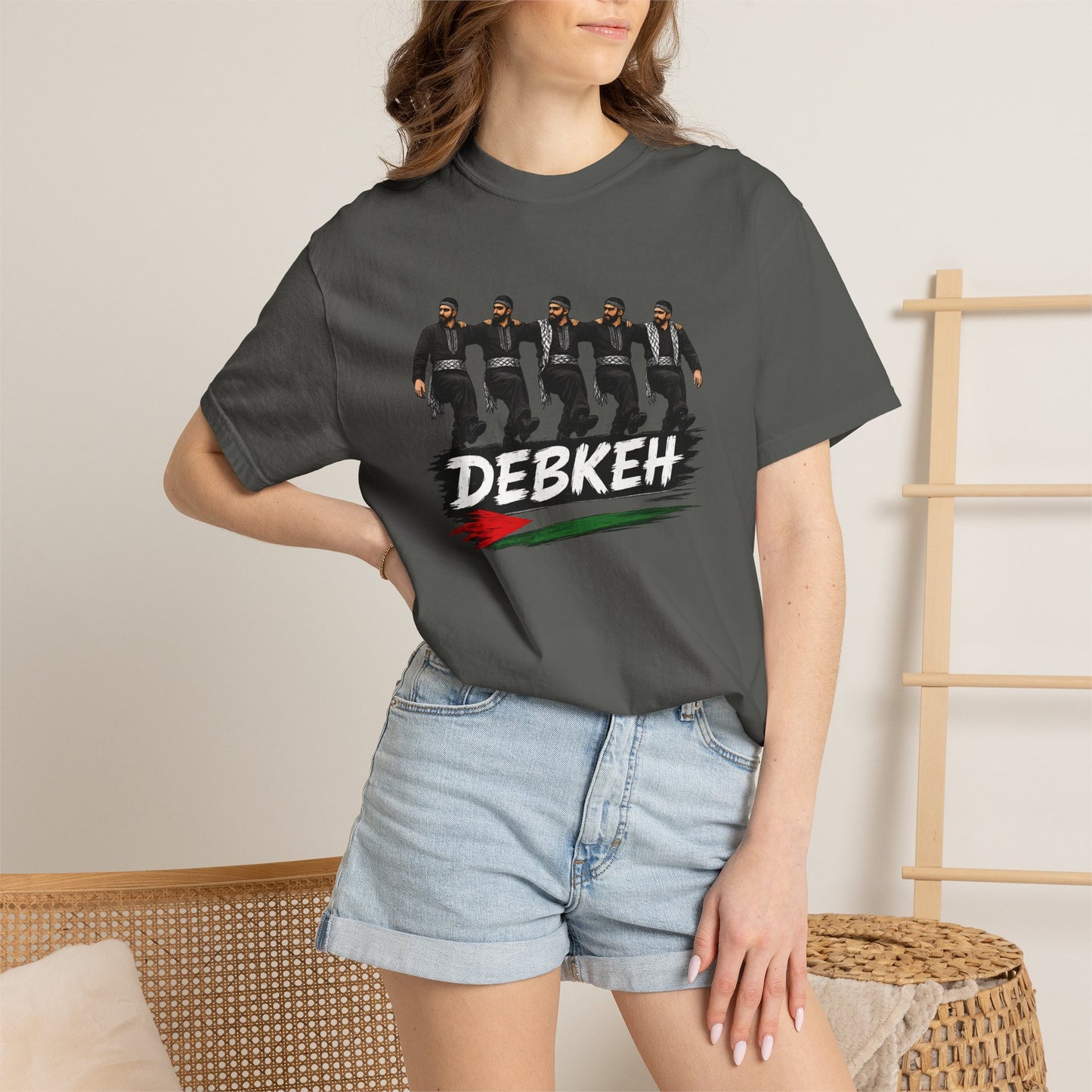 Debkeh Dance T-Shirt — Middle Eastern Folklore Dabke Crew Tee