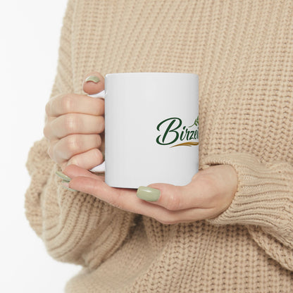 Birzeiti Olive Branch Ceramic Mug — 11oz & 15oz Coffee Cup