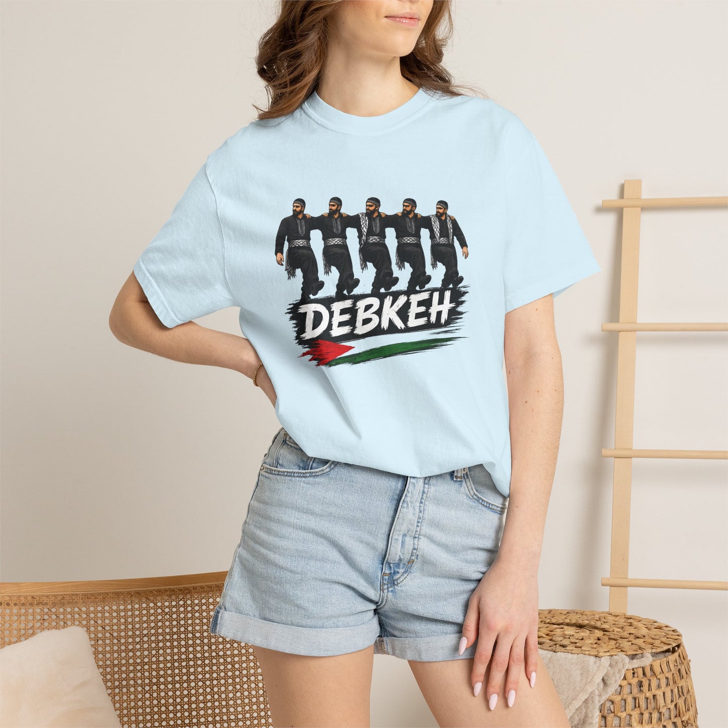Debkeh Dance T-Shirt — Middle Eastern Folklore Dabke Crew Tee