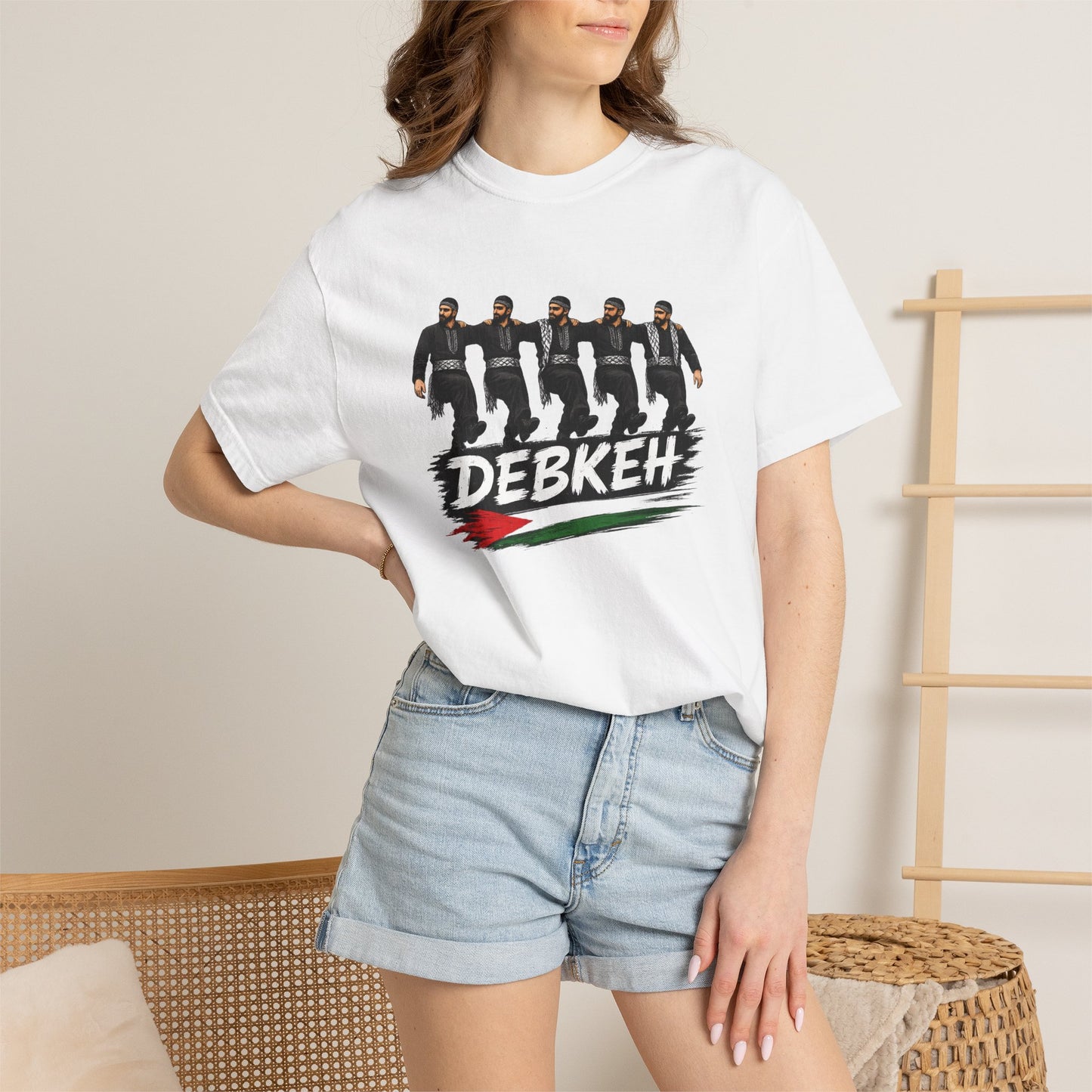 Debkeh Dance T-Shirt — Middle Eastern Folklore Dabke Crew Tee