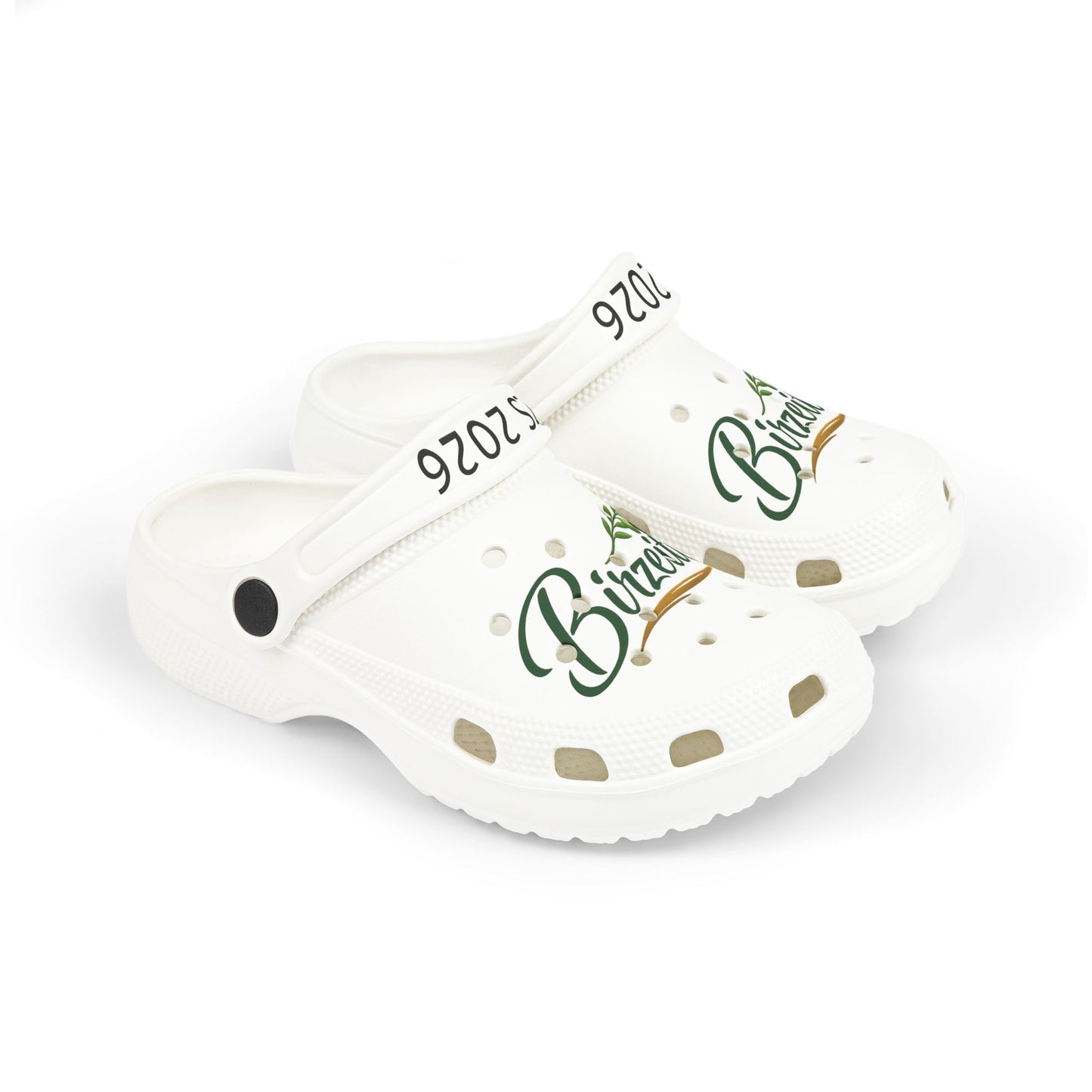Birzeit Kids Foam Clogs — 'Blossom' Green Floral Print EVA Slip-On
