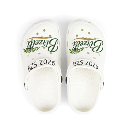 Birzeit Kids Foam Clogs — 'Blossom' Green Floral Print EVA Slip-On