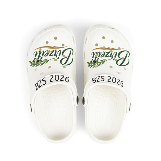 Birzeit Kids Foam Clogs — 'Blossom' Green Floral Print EVA Slip-On