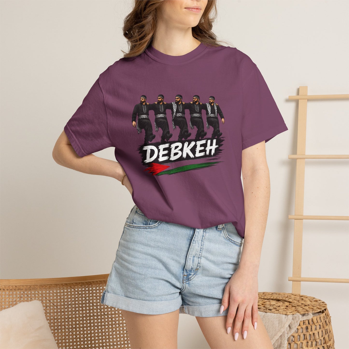 Debkeh Dance T-Shirt — Middle Eastern Folklore Dabke Crew Tee
