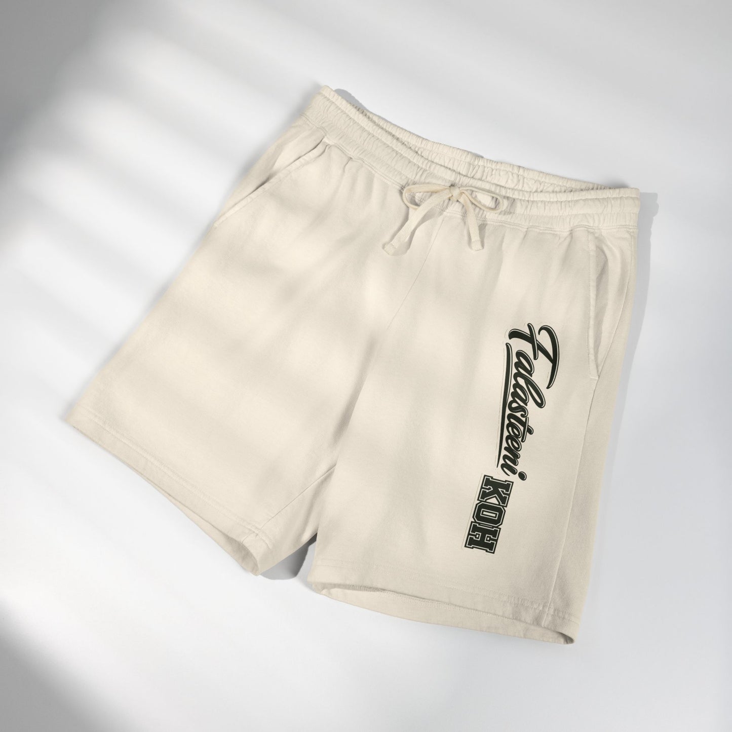 Fleece Sweat Shorts — Vintage Script Side Logo