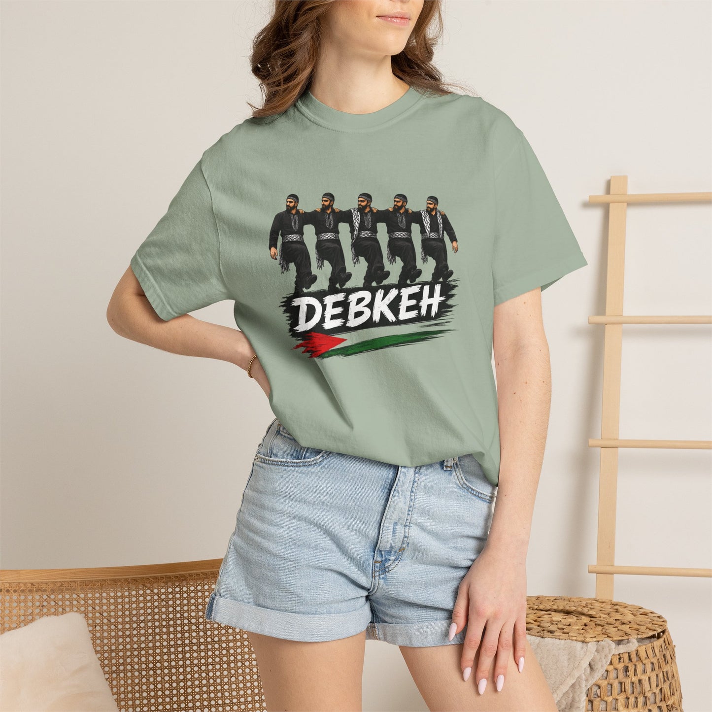 Debkeh Dance T-Shirt — Middle Eastern Folklore Dabke Crew Tee