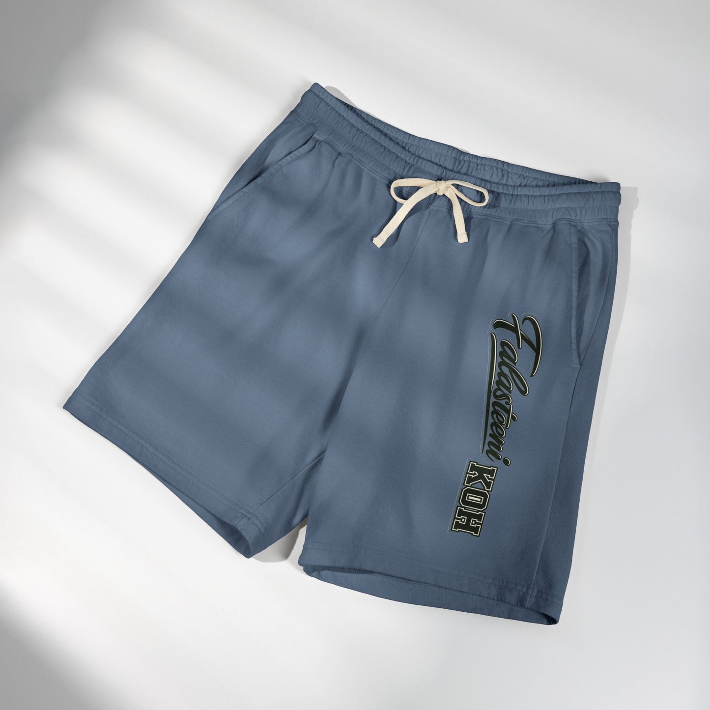 Fleece Sweat Shorts — Vintage Script Side Logo