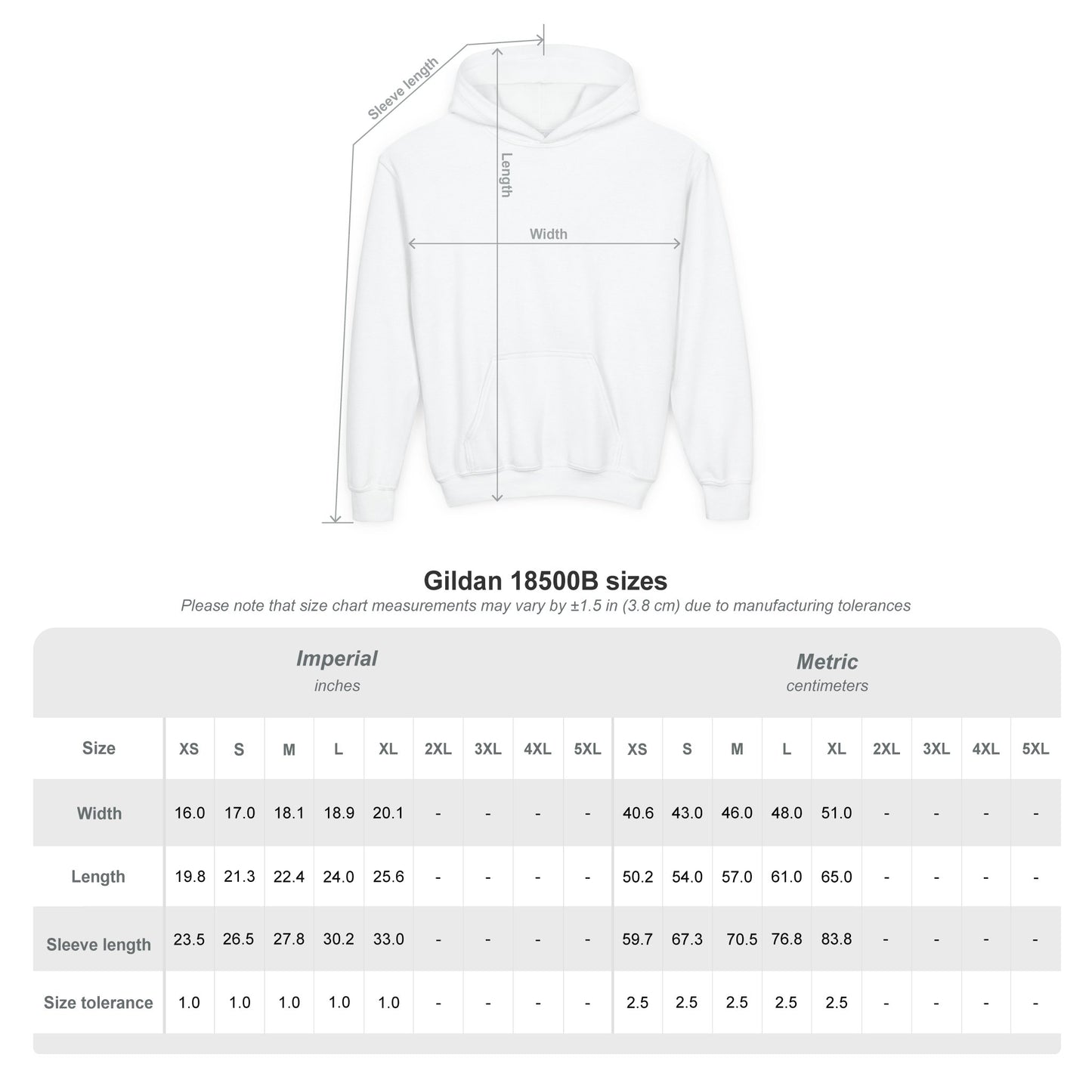 Youth Hoodie — "From Palestine With Love" Heart Design