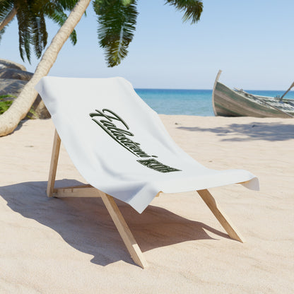 Falasteeni KOH Beach Towel — Arabic Script Retro Logo Coastal Towel
