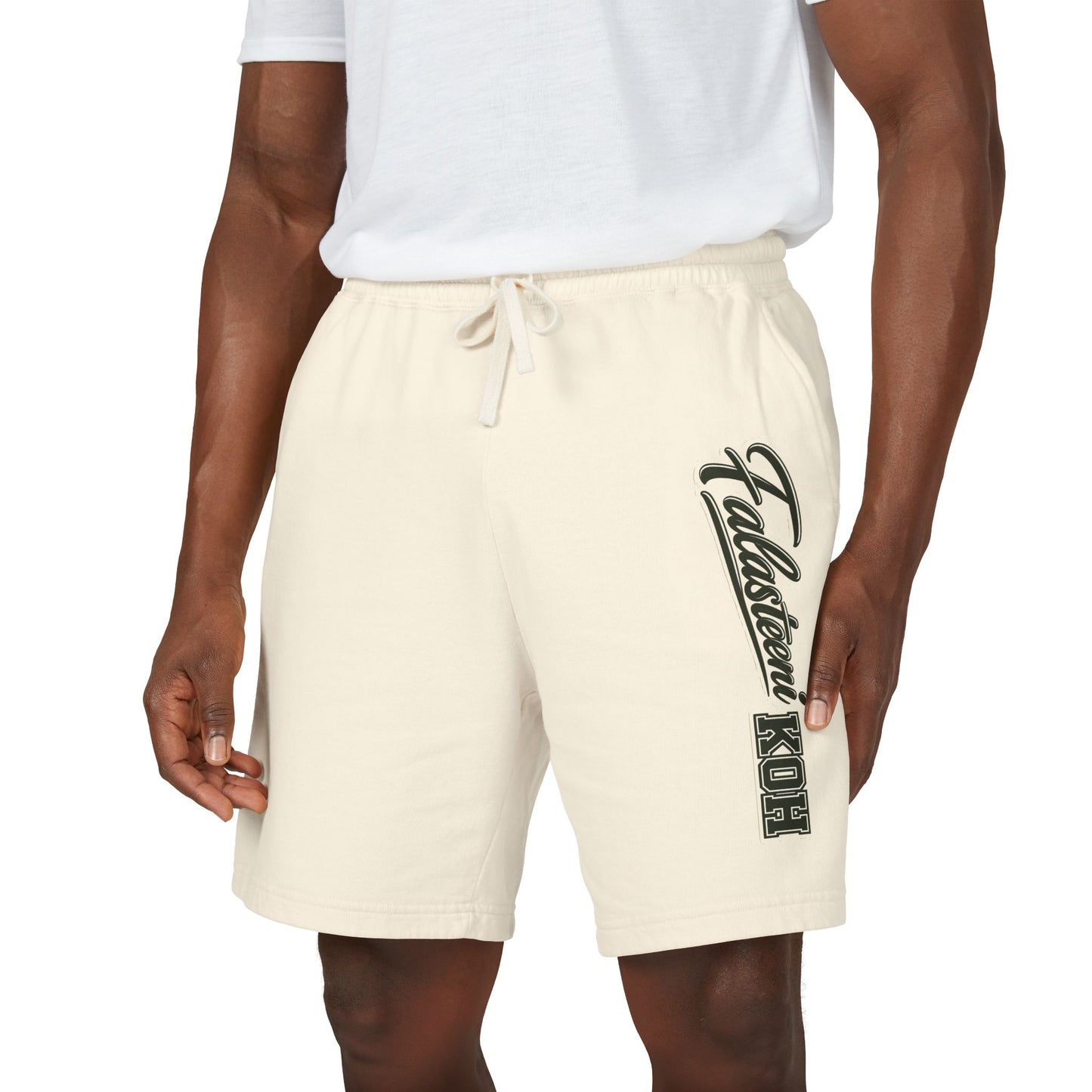 Fleece Sweat Shorts — Vintage Script Side Logo