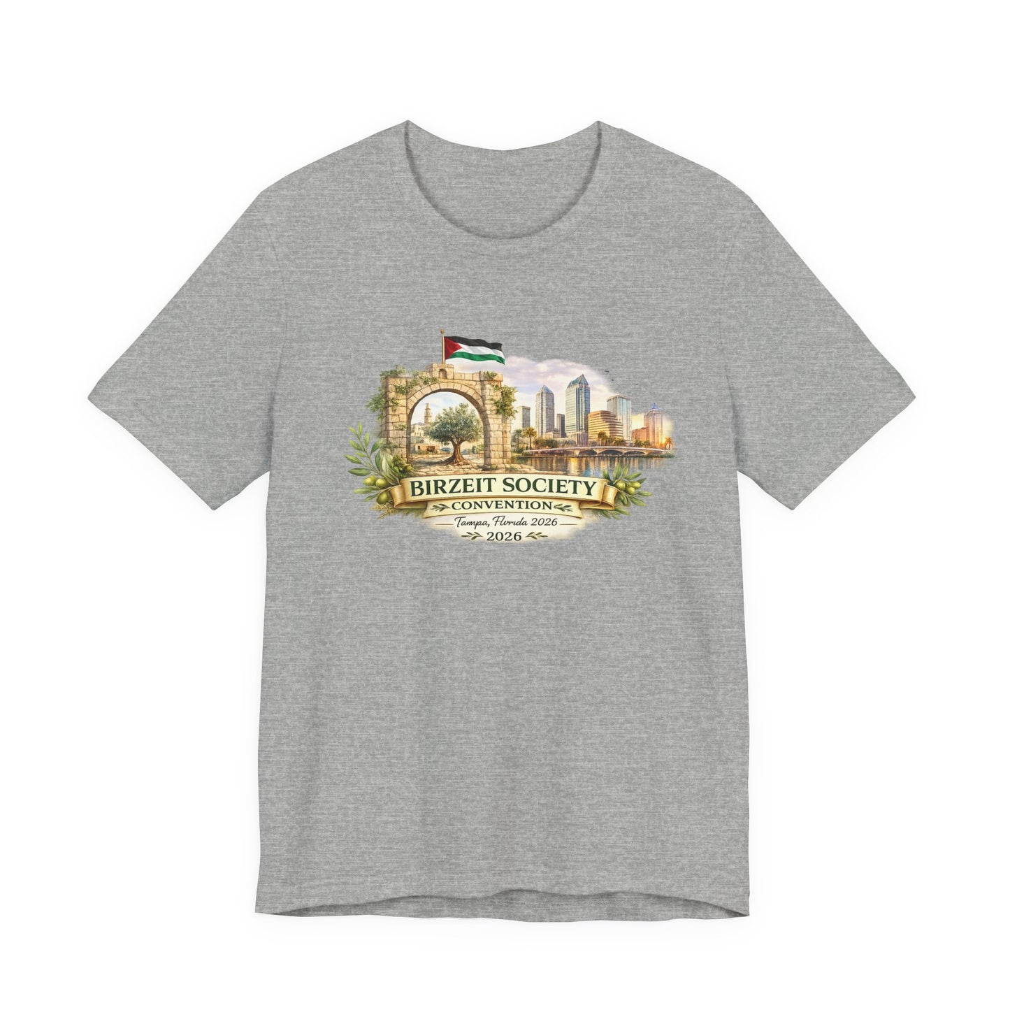 Birzeit Convention Tampa Arch Unisex Jersey Short Sleeve Tee