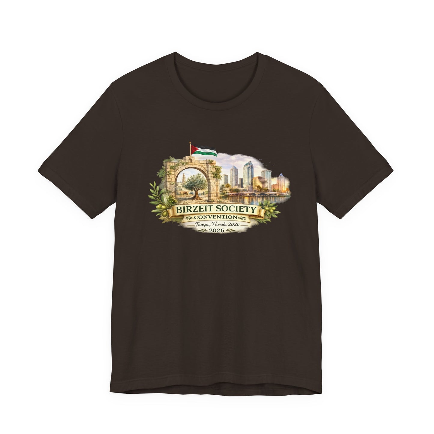 Birzeit Convention Tampa Arch Unisex Jersey Short Sleeve Tee