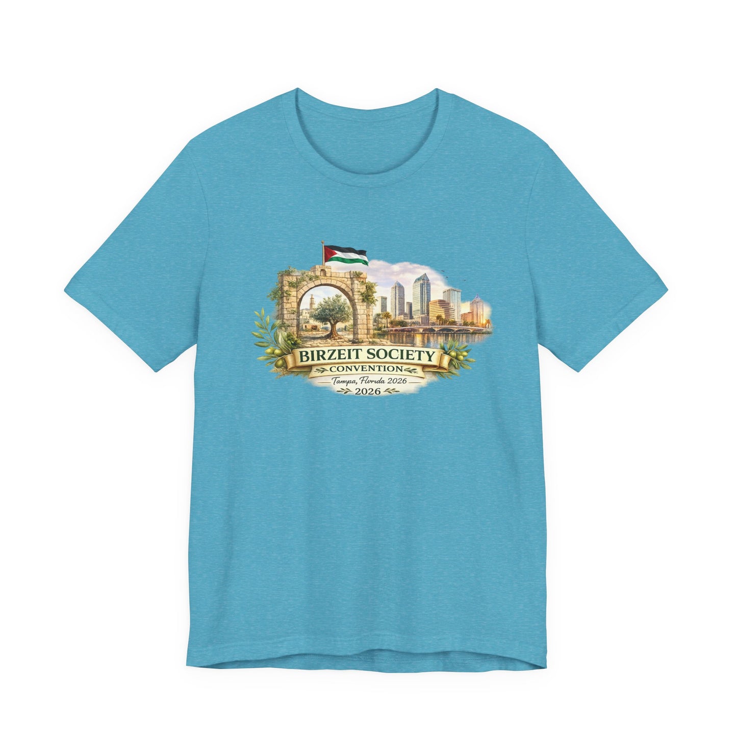 Birzeit Convention Tampa Arch Unisex Jersey Short Sleeve Tee