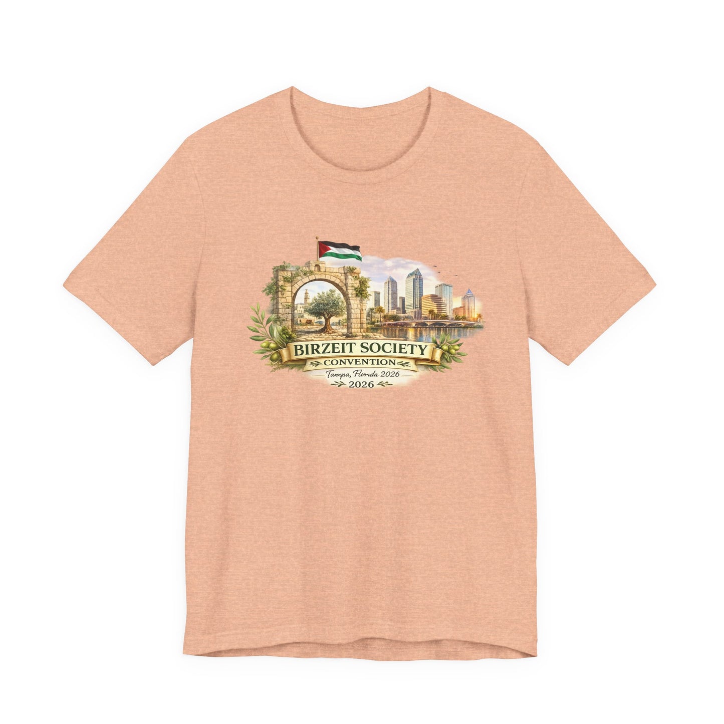 Birzeit Convention Tampa Arch Unisex Jersey Short Sleeve Tee