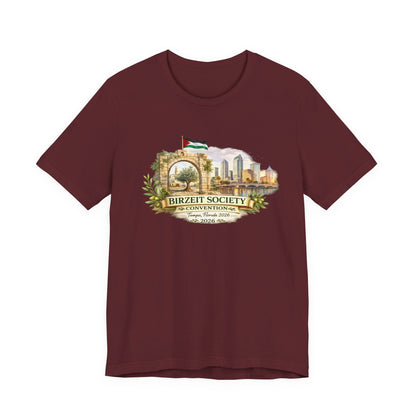 Birzeit Convention Tampa Arch Unisex Jersey Short Sleeve Tee