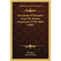 The Epistle Of Barnabas From The Sinaitic Manuscript Of The Bible (1880)