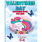 Valentines Day coloring book for kids ages 4-8: animal coloring book - Paperback