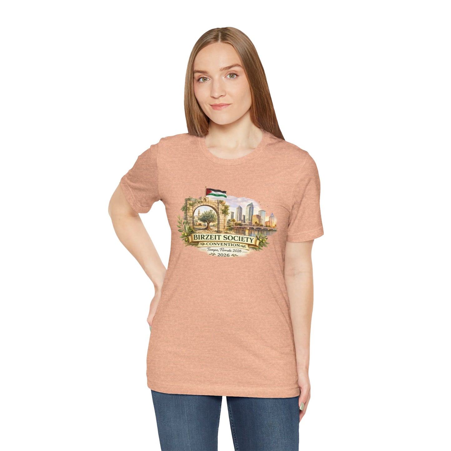 Birzeit Convention Tampa Arch Unisex Jersey Short Sleeve Tee