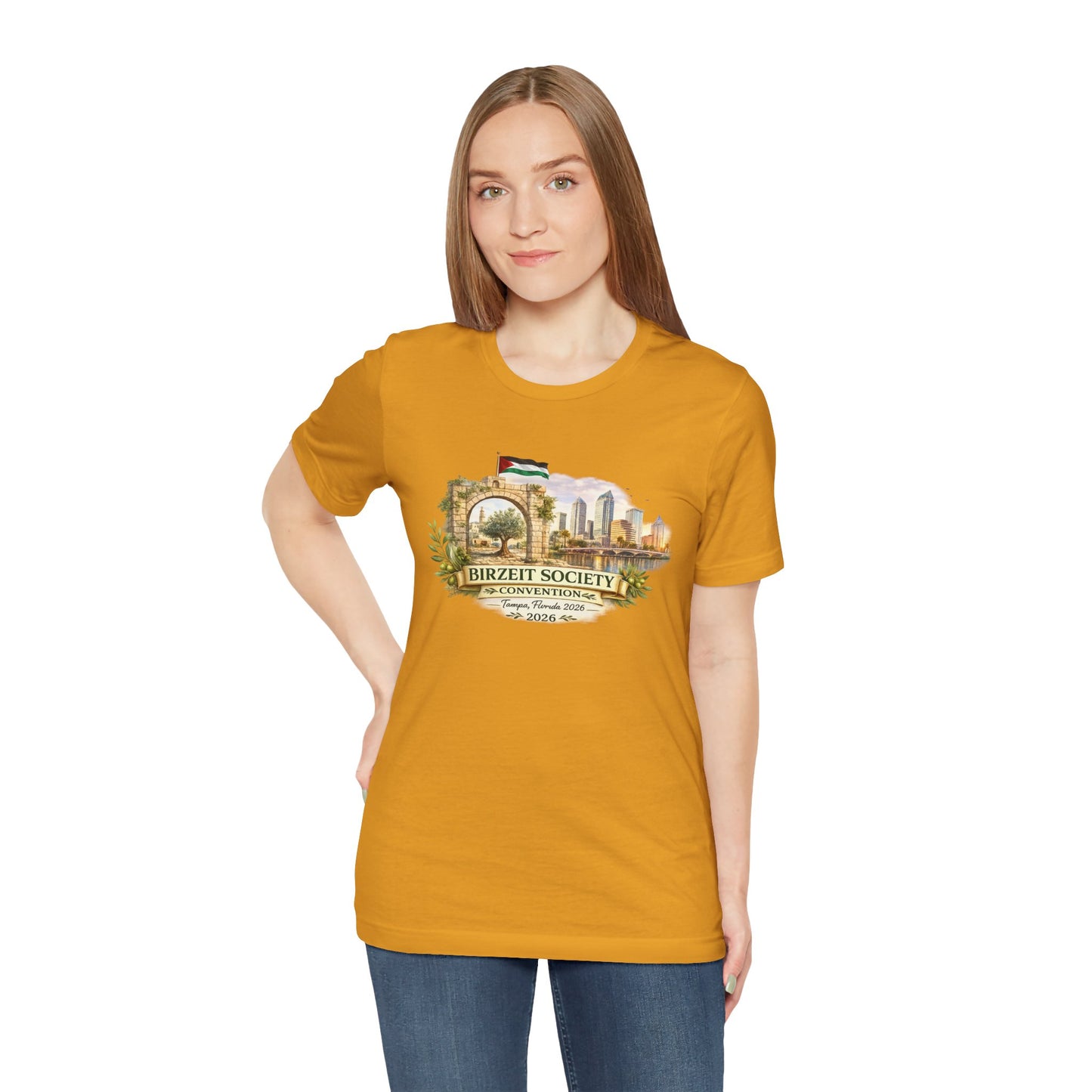 Birzeit Convention Tampa Arch Unisex Jersey Short Sleeve Tee