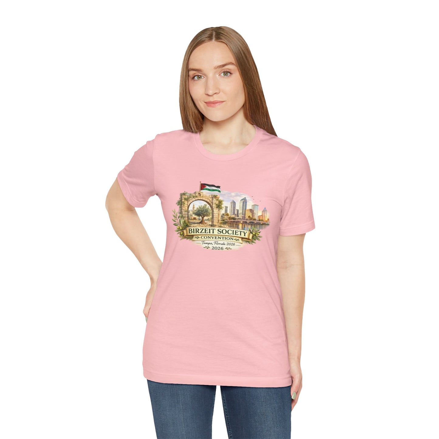 Birzeit Convention Tampa Arch Unisex Jersey Short Sleeve Tee