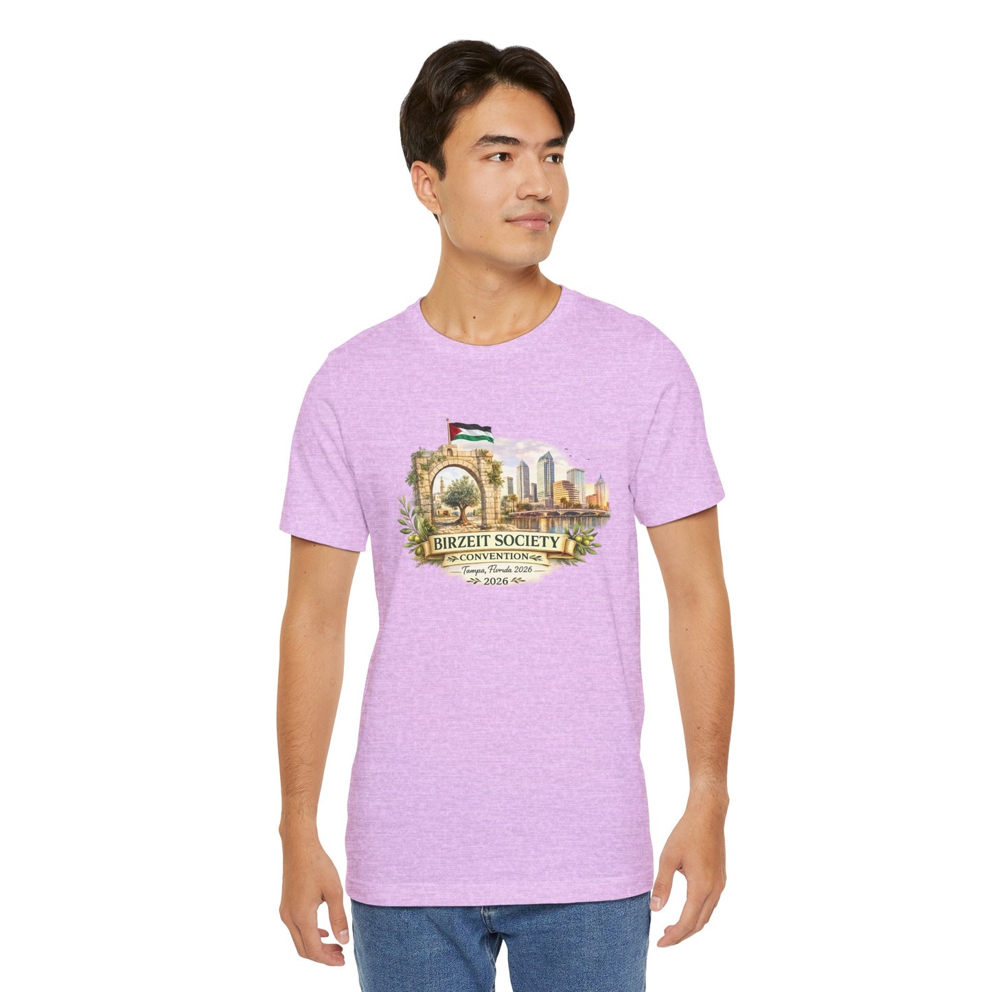 Birzeit Convention Tampa Arch Unisex Jersey Short Sleeve Tee