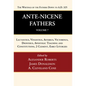 Ante-Nicene Fathers: Translations of the Writings of the Fathers Down to A.D. 325, Volume 7: Lactantius, Venantius, Asterius, Victorinus, Dionysius, A