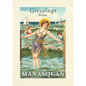 Vintage Lined Notebook Greetings from Manasquan, New Jersey