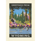 Vintage Lined Notebook Greetings from Wyoming